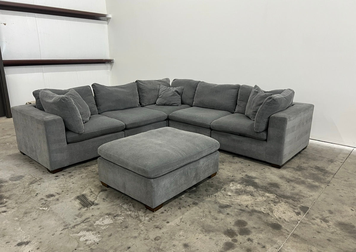 Lowell 6 Piece Sectional with Ottoman
