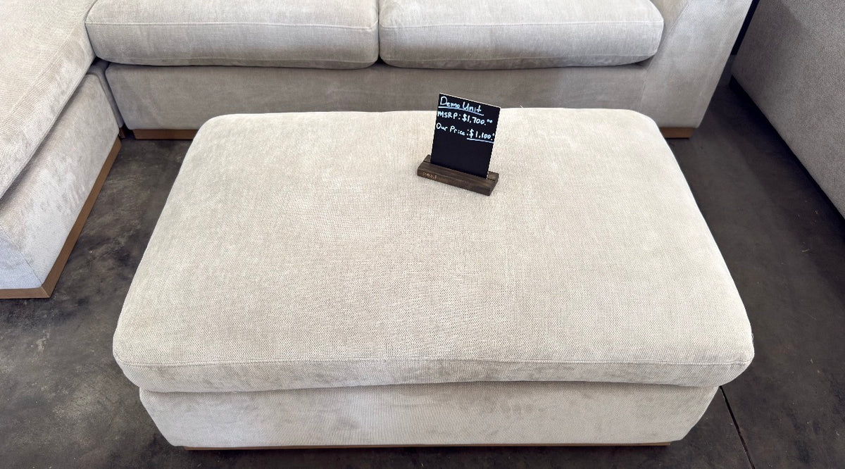 Henredon Caley Reversible Sofa Chaise with Ottoman - Taupe