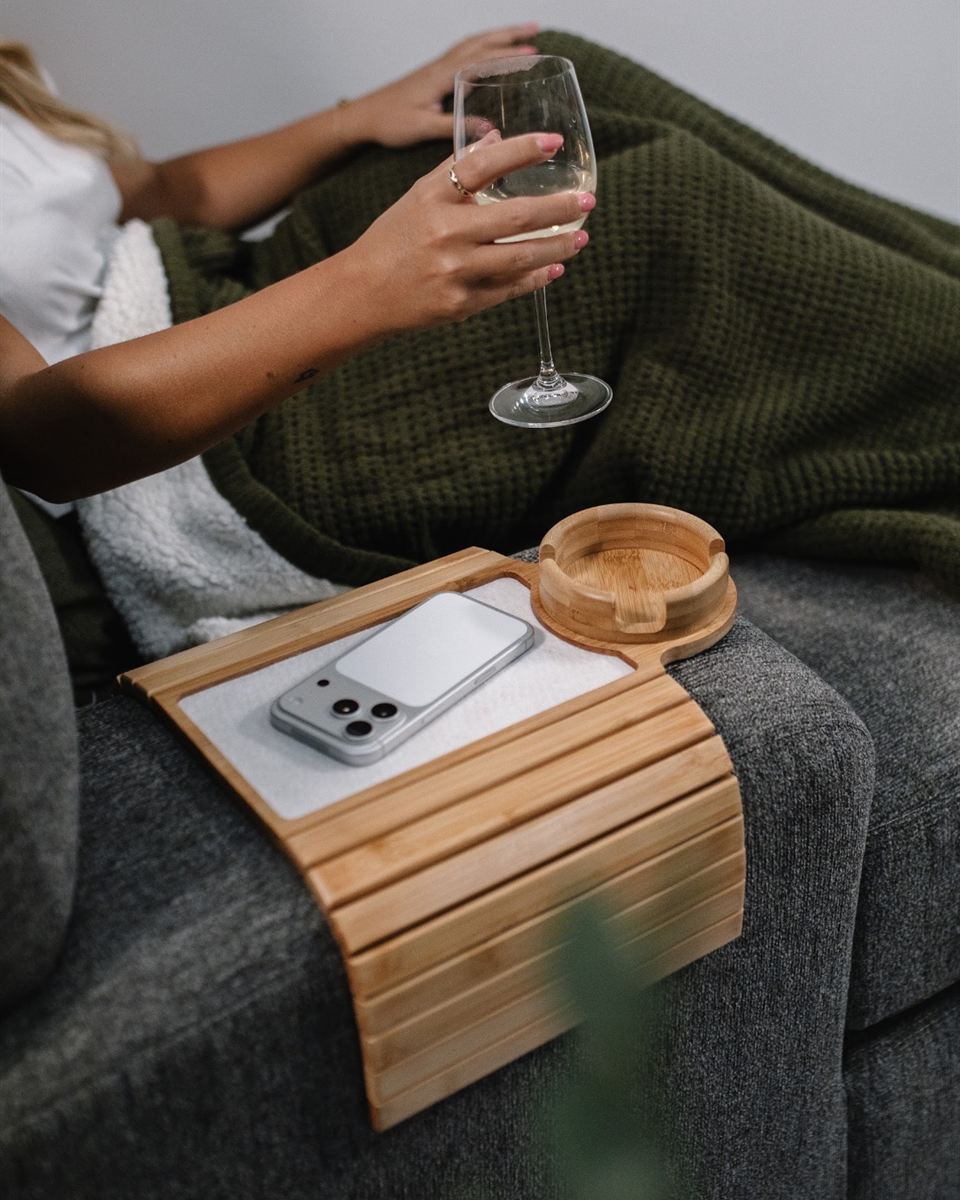 The Arm Tray in Natural Bamboo