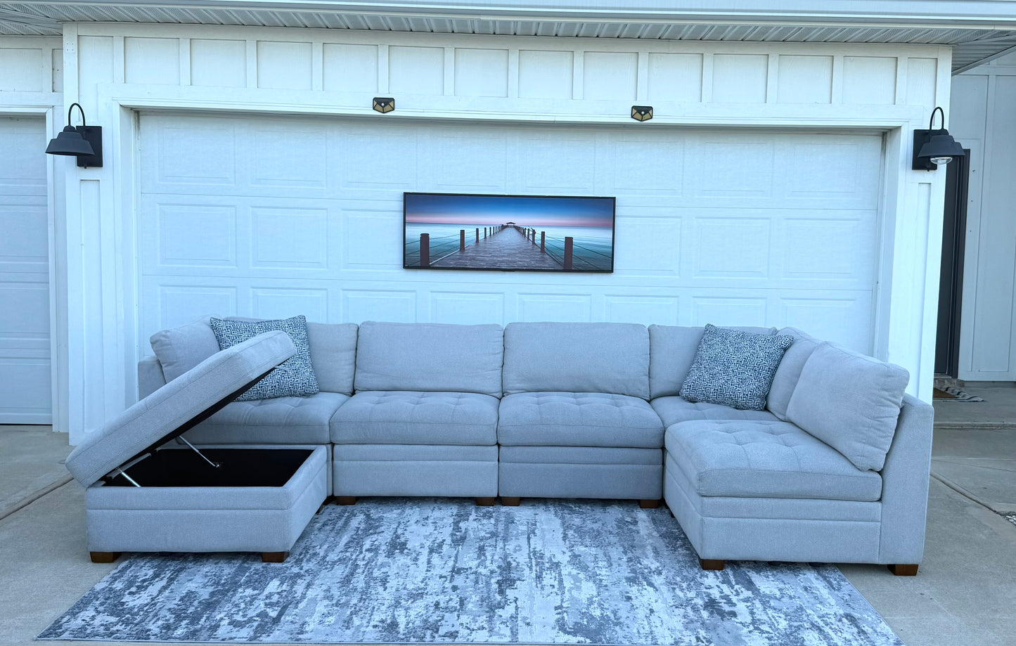 Light Grey Modular Sectional