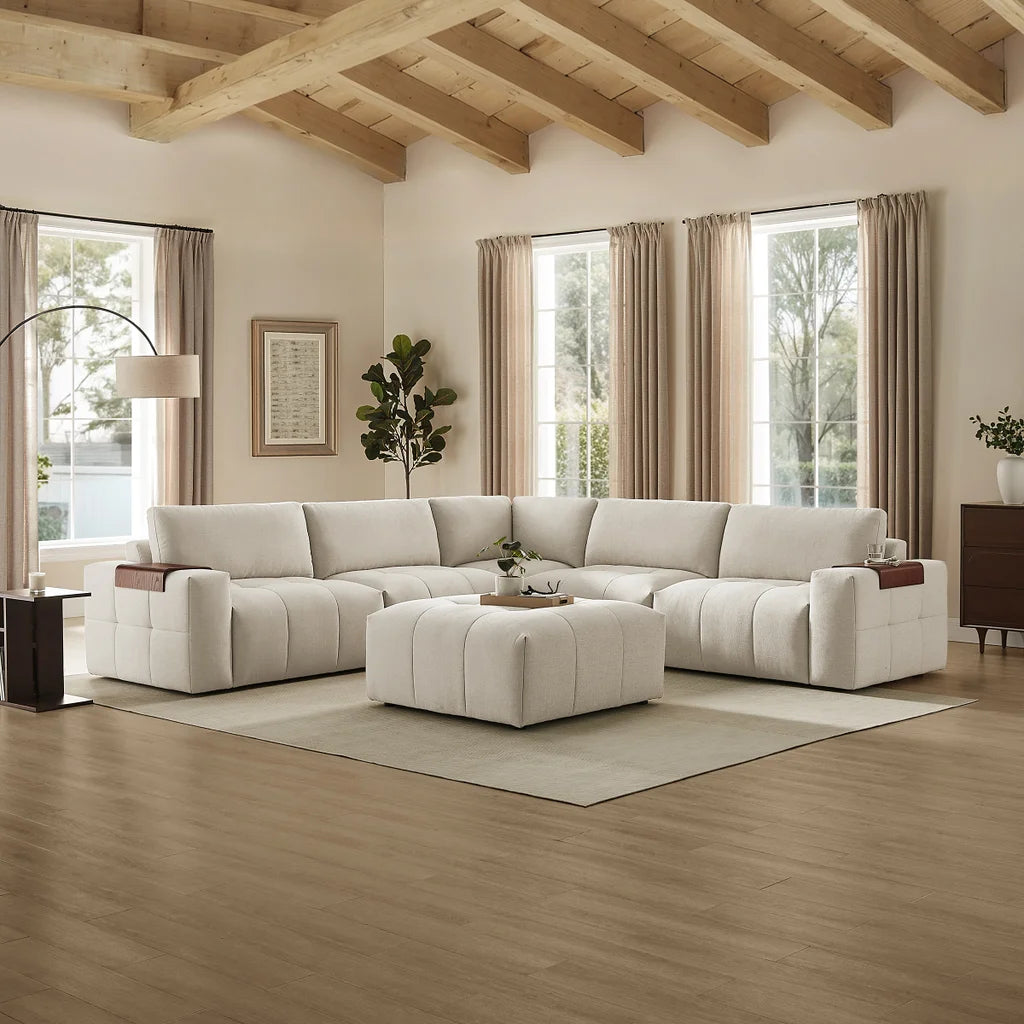 6-piece Modular Fabric Sectional