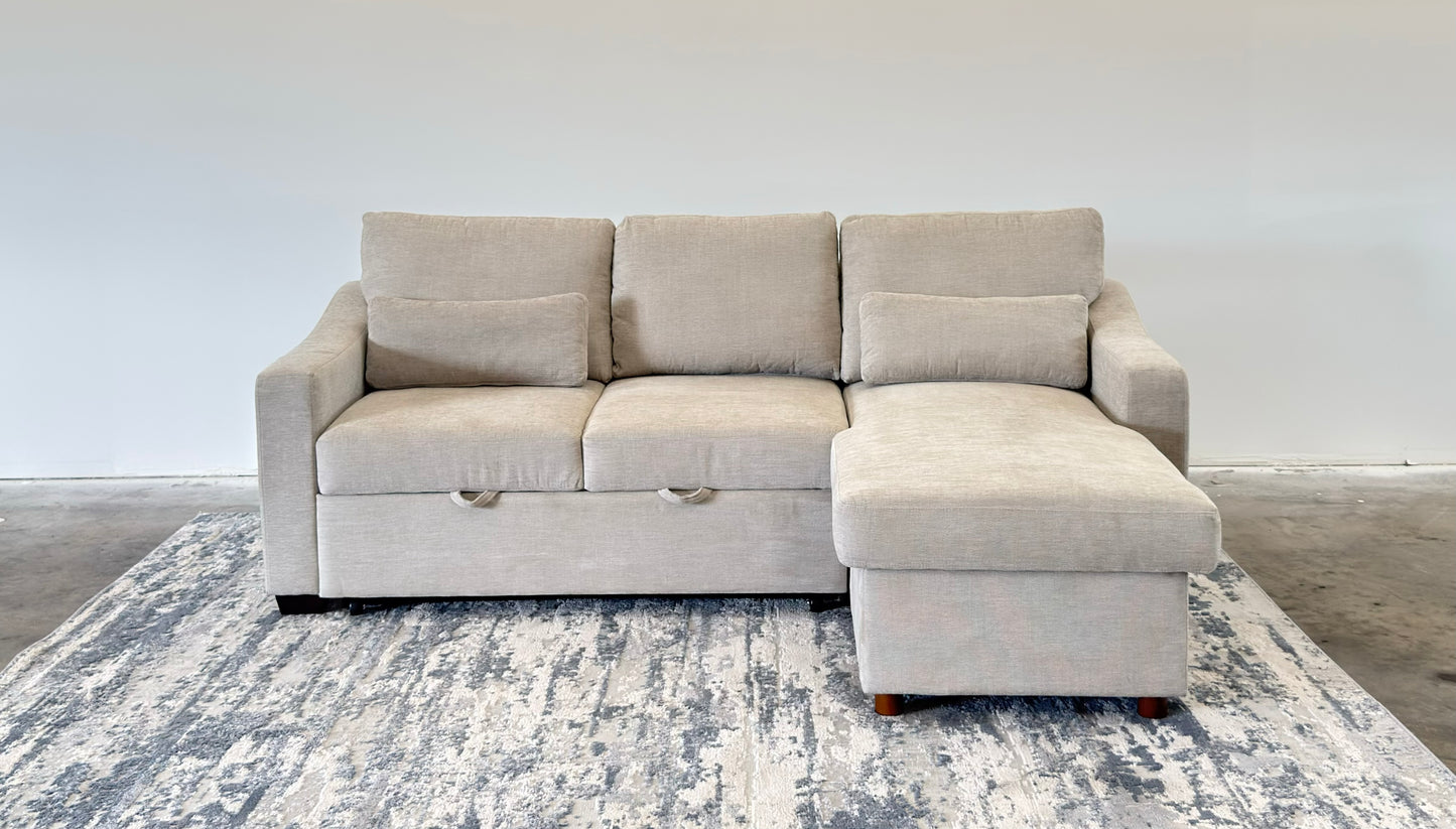 Beige Coddle Sleeper Sofa