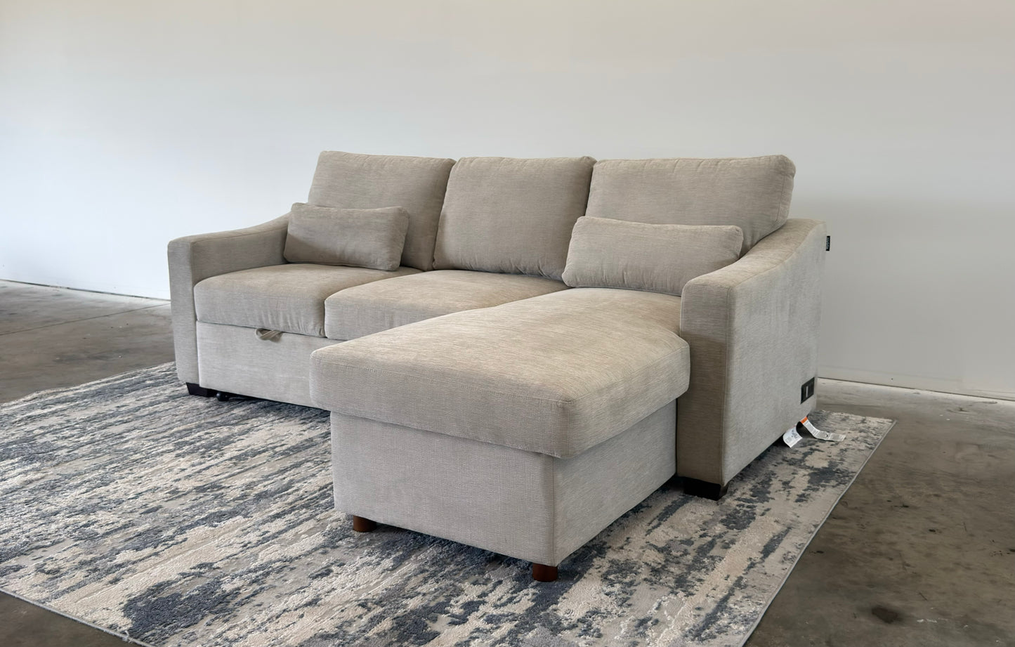 Beige Coddle Sleeper Sofa