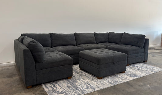 Tisdale 6 Piece Modular Sectional & Ottoman