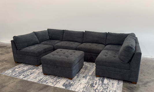 Tisdale 6 Piece Modular Sectional & Ottoman