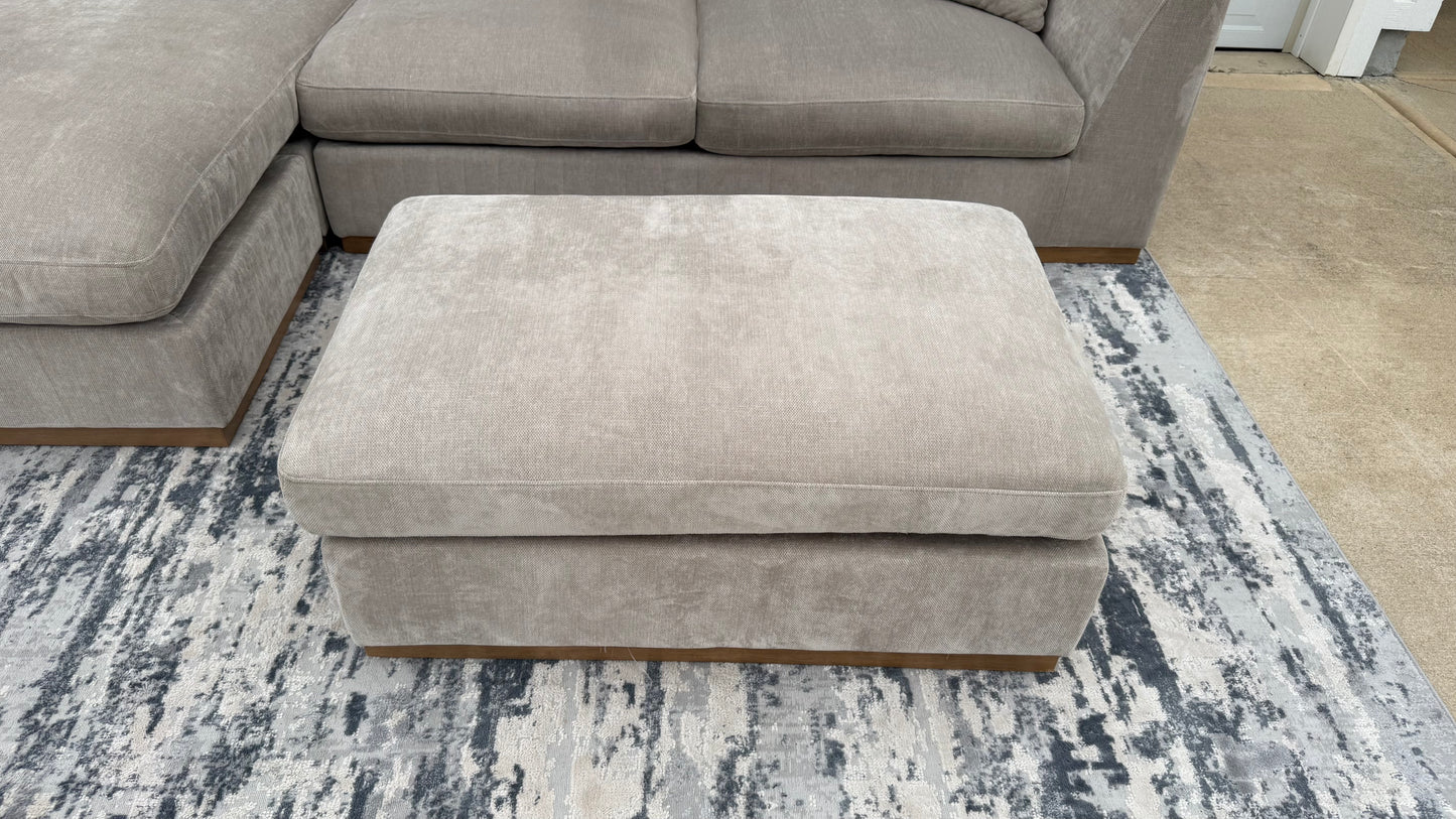Henredon Caley Reversible Sofa Chaise with Ottoman