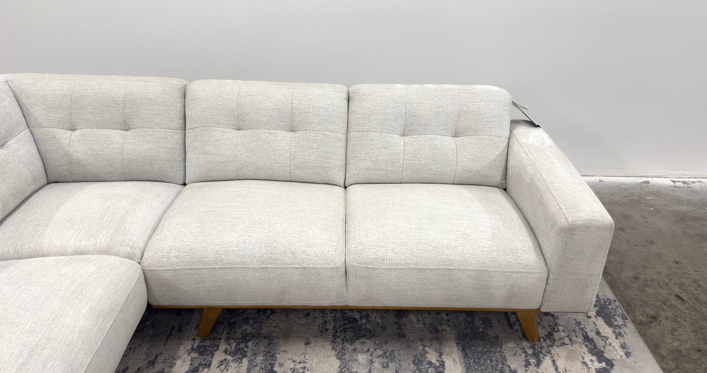2 Piece Fabric Sectional