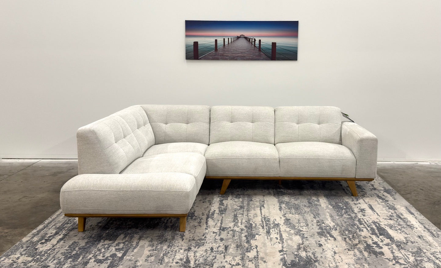 2 Piece Fabric Sectional