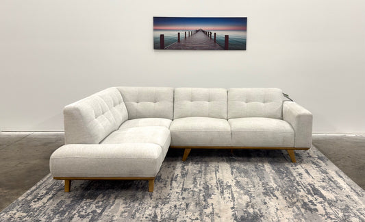2 Piece Fabric Sectional