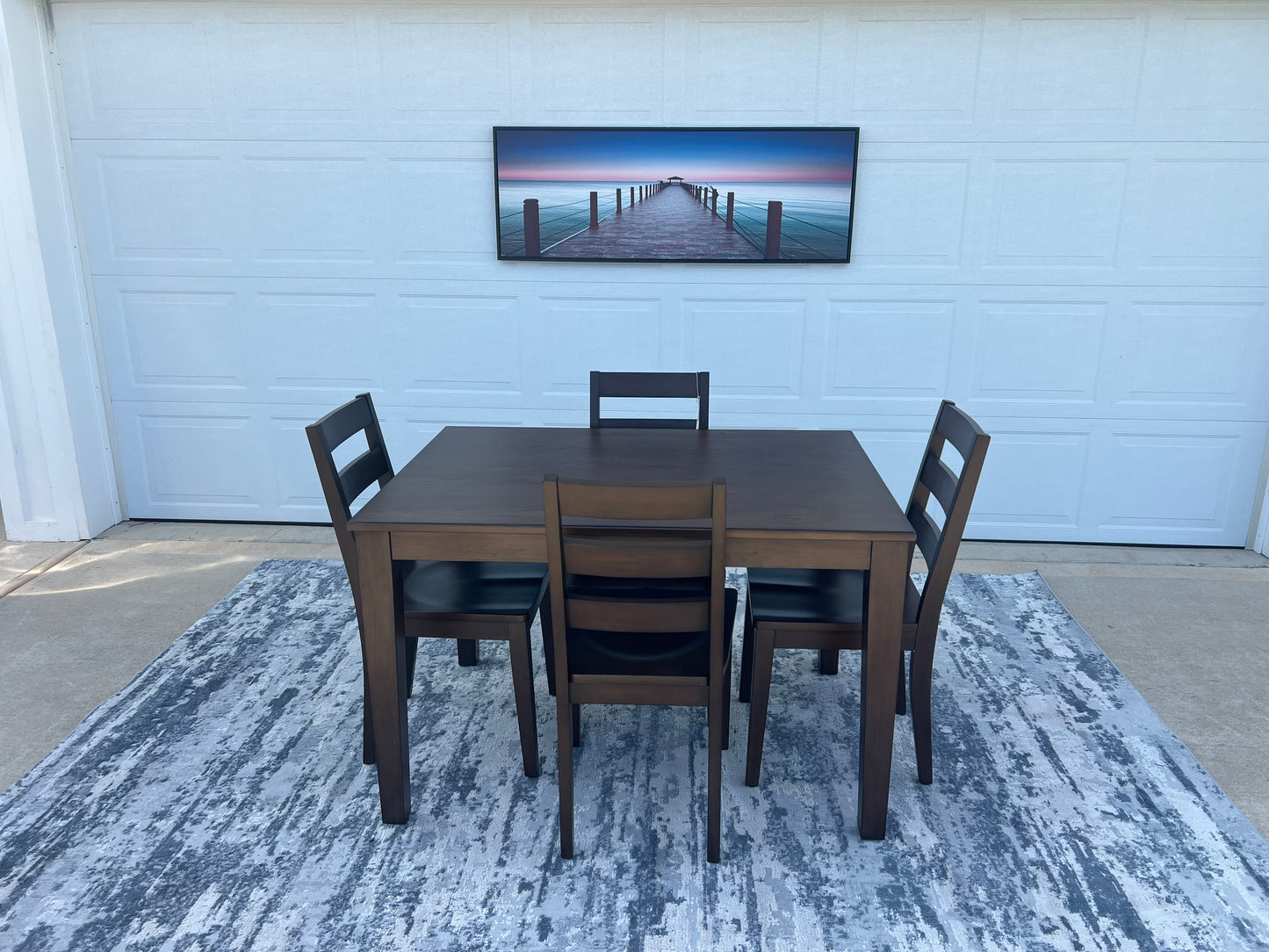 5 Piece Walnut Dining Set