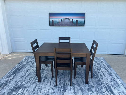 5 Piece Walnut Dining Set