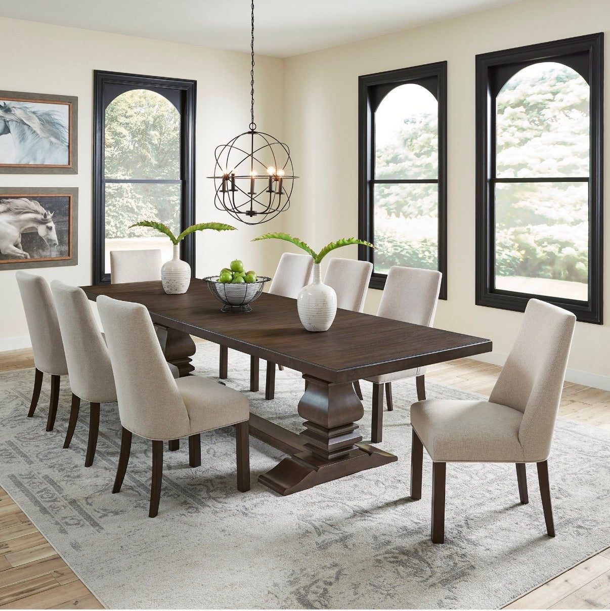 9 PC Dining Set With Leaf