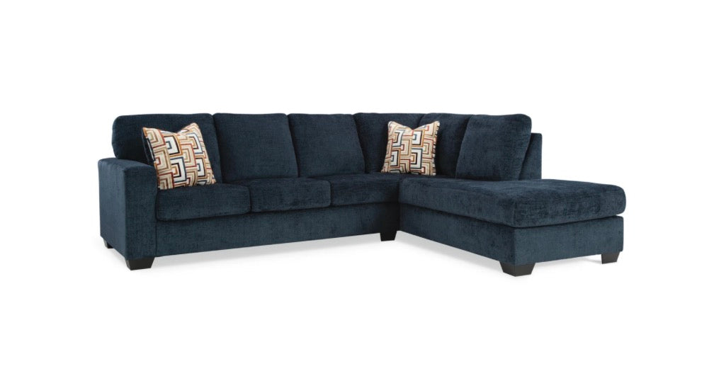 Aviemore 2-Piece Sectional with Chaise (Ink Blue)