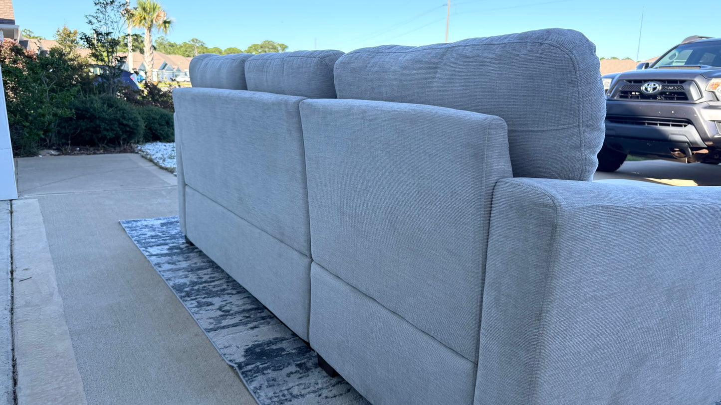 Beige sleeper Sofa With Chaise