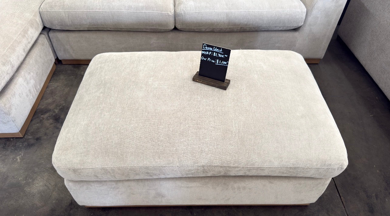 Henredon Caley Reversible Sofa Chaise with Ottoman - Taupe