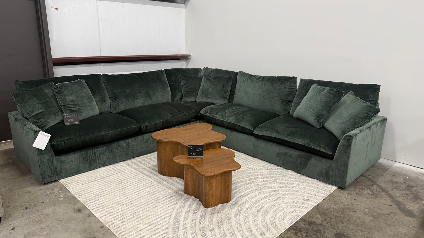 Carriage View 3-Piece Sectional